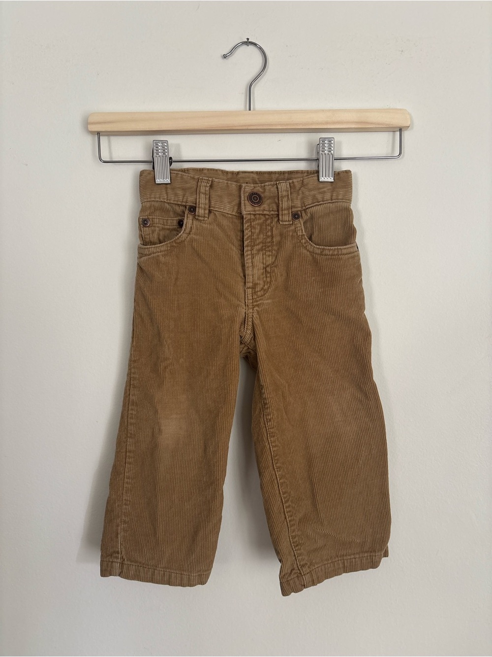 Gap Unisex Baby Toddler Brown Cotton Corduroy Pants 18-24M Pockets